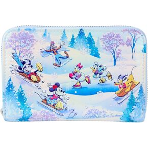 Loungefly Disney Mickey and Friends Winter Wonderland Zip Around Wallet