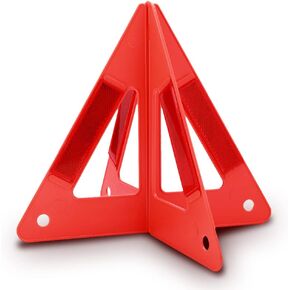 Akozon Emergency Triangles, Portable Car Roadside Triangles Emergency Breakdown Reflective Triangle For Car Warning Safety Road Stop Sign