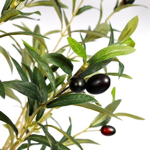 Artificial Olive Tree 6FT, Tall Faux Olive Trees Indoor Fake Olive Tree with Realistic Leaves and Fruits, Artificial Plants for Home Office Decor in Saudi Arabia