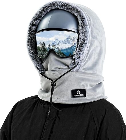Gisdanchz Over Helmet Ski Mask Balaclava Face Mask Stretch Fleece Winter Hood Scarf Full Cover Winter Hat for Men Women in Kuwait