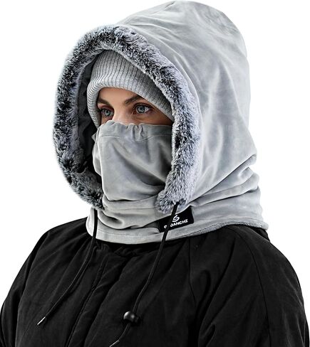 Gisdanchz Over Helmet Ski Mask Balaclava Face Mask Stretch Fleece Winter Hood Scarf Full Cover Winter Hat for Men Women in Kuwait