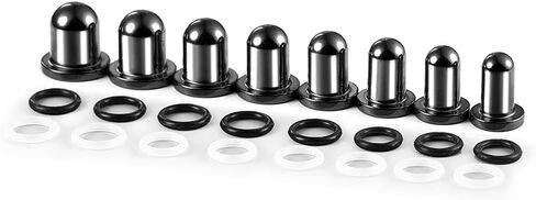 Casvort Unique 0.5mm Increments 16G-00g Comfy Pain-free Single Flared Dead Stretching Plugs, Hypoallergenic Stretch Friendly Body Piercing Tapers, Pierced Ear Lobe Stretching Kits. in Saudi Arabia