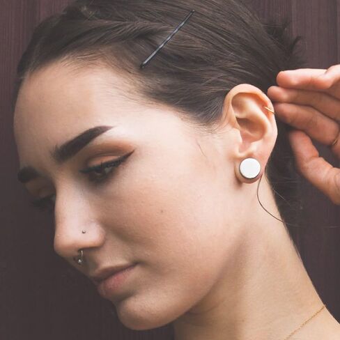 Casvort Unique 0.5mm Increments 16G-00g Comfy Pain-free Single Flared Dead Stretching Plugs, Hypoallergenic Stretch Friendly Body Piercing Tapers, Pierced Ear Lobe Stretching Kits. in Saudi Arabia