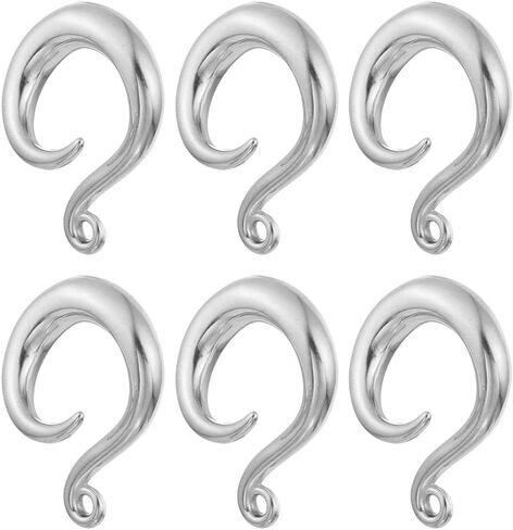 LADEMAYH 3 Pairs DIY Ear Taper Hooks Dangle Gauges for Ears Gauges, Hypoallergenic Stainless Steel Dangle Gauges Accessories Body Jewelry in Saudi Arabia