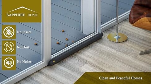 SAPPHIRE HOME Door Draft Stopper, Waterproof Under Door Draft Stopper, Premium Door Draft Stopper for Bottom of Door to Block Noise, Dust, and Cold Air (Grey) in Saudi Arabia