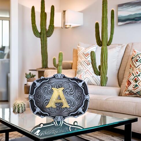 Btilasif Kids Western Cowboy Texas Rodeo Belt Buckle for Boys Girls, Initial Letters A to Z Belt Buckles for Men in Saudi Arabia