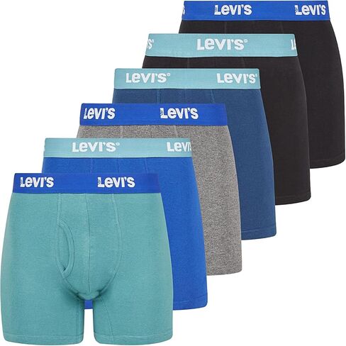 Levi's Mens Boxer Briefs Breathable Cotton Underwear for Men Pack of 6 in Kuwait