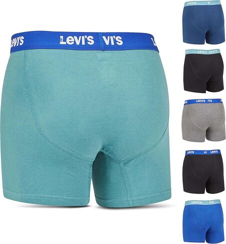 Levi's Mens Boxer Briefs Breathable Cotton Underwear for Men Pack of 6 in Kuwait