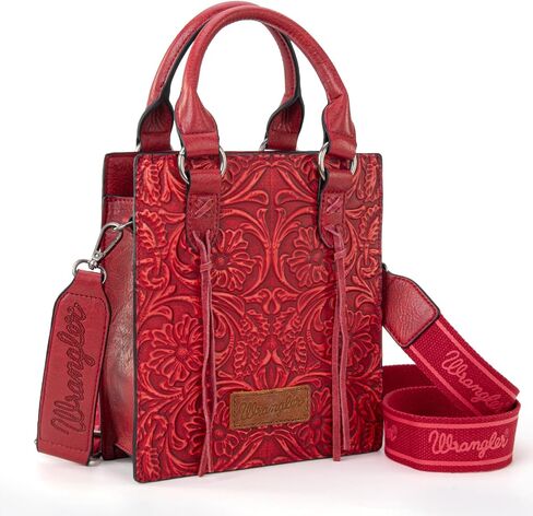 Wrangler Small Crossbody Bag for Women Tooling Top Handle Handbags and Mini Tote Bag in Saudi Arabia