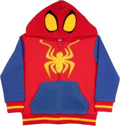Marvel Spidey And His Amazing Friends Hoodie | Spiderman Zip Up Hoodie | Spiderman Sweater | Ages 2T to 8 in Kuwait