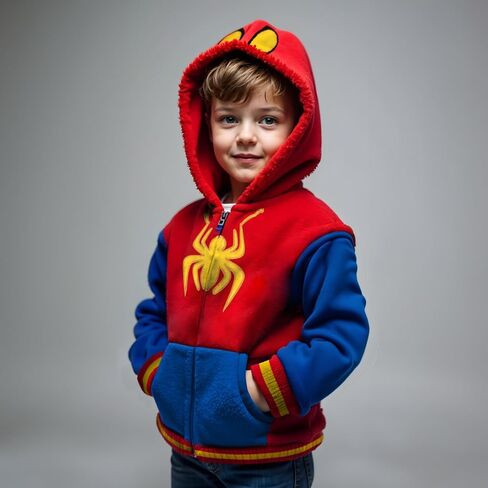 Marvel Spidey And His Amazing Friends Hoodie | Spiderman Zip Up Hoodie | Spiderman Sweater | Ages 2T to 8 in Kuwait