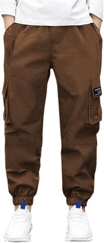 SANGTREE Boy's & Men's Cargo Jogger Pants, 3 Years - Men XXL in Kuwait