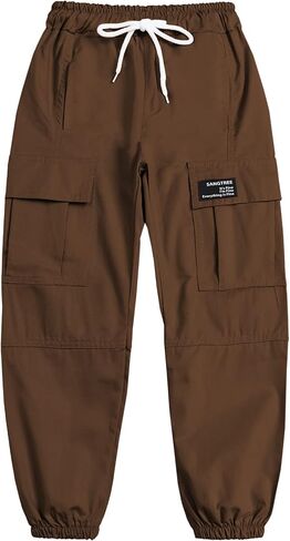 SANGTREE Boy's & Men's Cargo Jogger Pants, 3 Years - Men XXL in Kuwait
