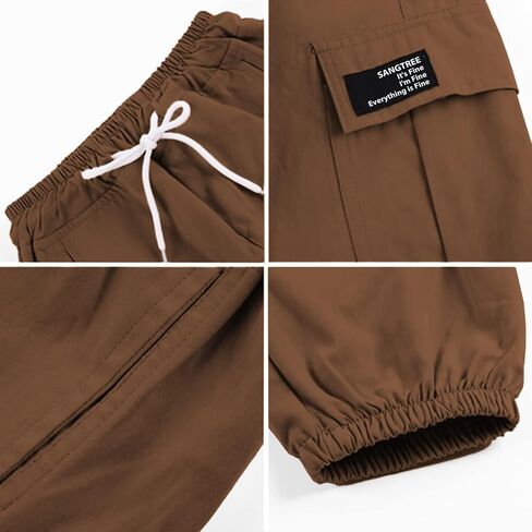 SANGTREE Boy's & Men's Cargo Jogger Pants, 3 Years - Men XXL in Kuwait