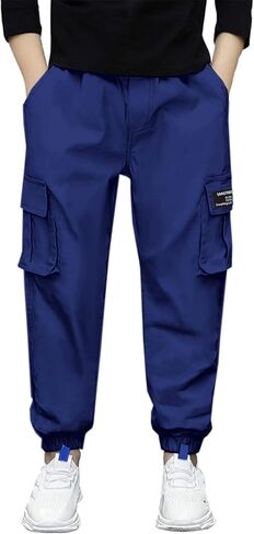 SANGTREE Boy's & Men's Cargo Jogger Pants, 3 Years - Men XXL in Kuwait