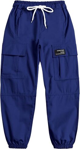 SANGTREE Boy's & Men's Cargo Jogger Pants, 3 Years - Men XXL in Kuwait