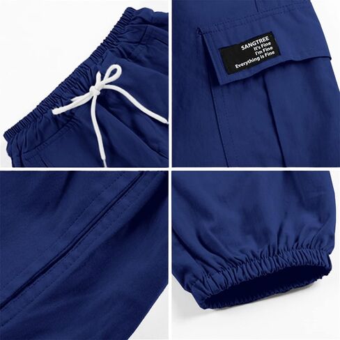 SANGTREE Boy's & Men's Cargo Jogger Pants, 3 Years - Men XXL in Kuwait