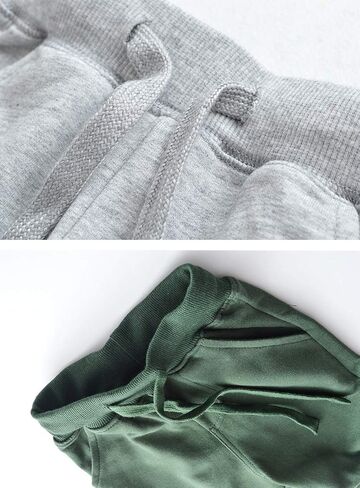 Toddler Boys Jogger Pants Boy Cotton Drawstring Elastic Waist Sweatpants Joggers 2 Pack Set 2-7T in Kuwait