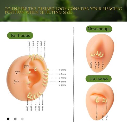 Copper Alloy Gold Plated Silver Plated Simple Zirconia Earrings - 5mm 6mm 7mm 8mm 9mm, Gold & Silver, Piercing Jewelry, Niche Earrings, Round Semi-Full Earrings in Saudi Arabia