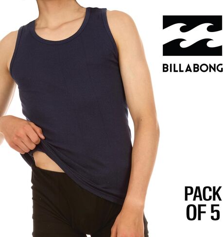 Billabong Mens Undershirts 5 Pack Lightweight Tank Tops for Men Classic Ribbed Cotton in Saudi Arabia