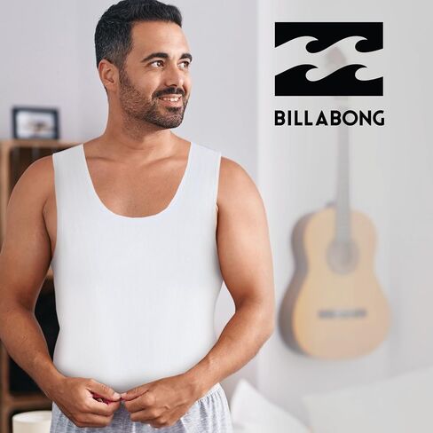 Billabong Mens Undershirts 5 Pack Lightweight Tank Tops for Men Classic Ribbed Cotton in Saudi Arabia