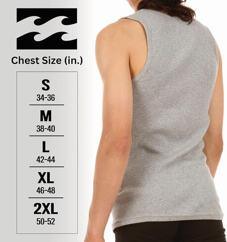 Billabong Mens Undershirts 5 Pack Lightweight Tank Tops for Men Classic Ribbed Cotton in Saudi Arabia