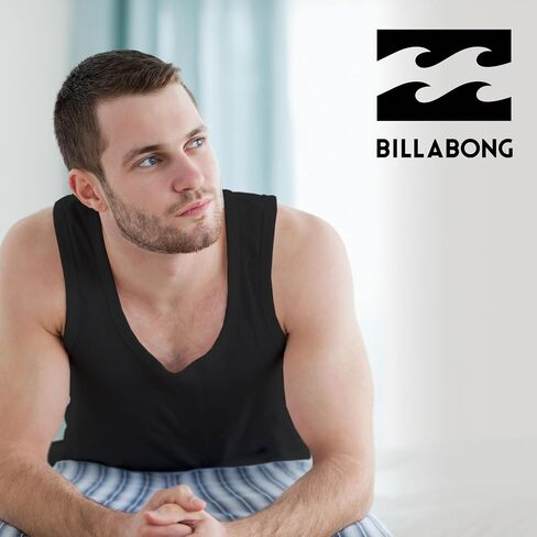 Billabong Mens Undershirts 5 Pack Lightweight Tank Tops for Men Classic Ribbed Cotton in Saudi Arabia