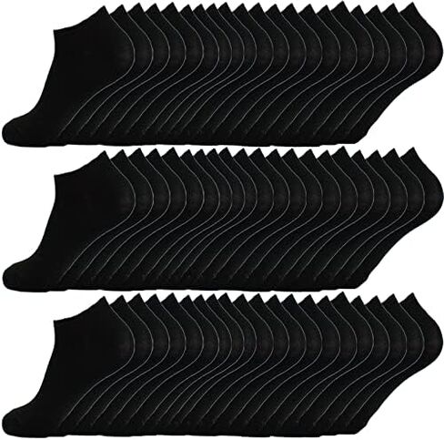 30 Pairs Men Ankle, Low Breathable Casual, Sports, Thin Athletic Short Sock Bulk (black), 18 in Kuwait