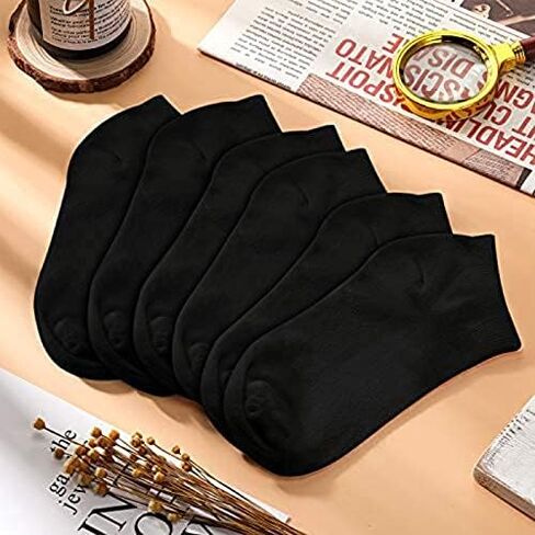 30 Pairs Men Ankle, Low Breathable Casual, Sports, Thin Athletic Short Sock Bulk (black), 18 in Kuwait