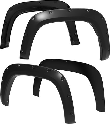 Tyger Auto Fender Flares متوافقة مع 2014-2021 Toyota Tundra، نمط أملس قابل للطلاء ومثبت بمسامير 4 قطع | TG-FF8T4178 in Saudi Arabia