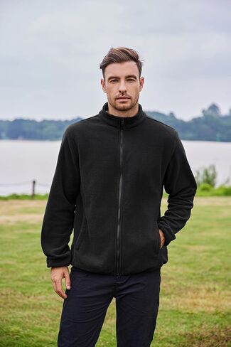 COOFANDY Men's Soft Polar Fleece Jacket Lightweight Full Zip Jackets Casual Outdoor Warm Jackets Coats with Pockets in Kuwait