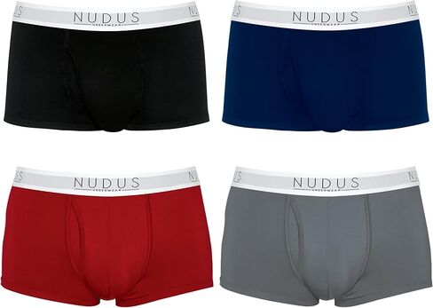 NUDUS Men's Stylish Bamboo Rayon Soft Underwear With Fly - Pack Of 4 Gift Box in Kuwait