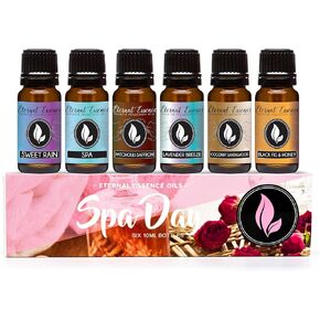 Eternal Essence Oils Date Night Set of 6 Premium Fragrance Oils - Includes PS I Love You, Amber Romance, Secret Crush, Chocolate Fondue, Strawberry Champagne, and Love Spell Scented Oils - 10ML