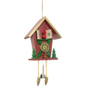 Kurt Adler 6-Inch Wooden Cuckoo Clock Ornament