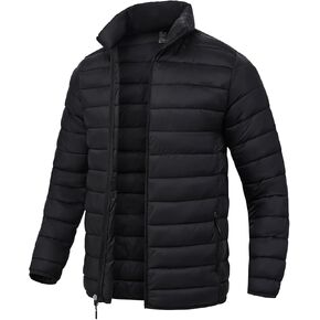 SPOSULEI Men Puffer Down Jacket Packable Lightweight Winter Jackets Coats Outdoor Waterproof Insulated Jackets