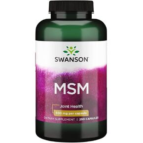 Swanson Msm 500 Milligrams 250 Capsules