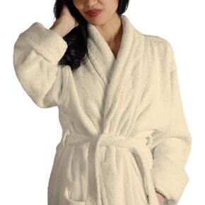 رداء حمام طويل خفيف الوزن من القطن التركي الفاخر التقليدي للرجال مع جيوب in Kuwait