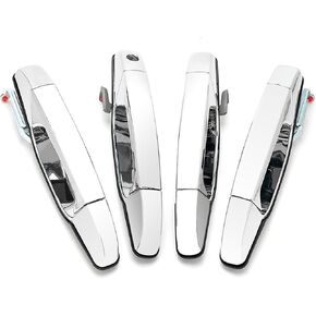 WEILEITE Door Handles Chrome Fit for 07-13 Chevy Silverado GMC Sierra 1500 Cadillac Escalade Yukon XL Denali Chevrolet 2500 3500 HD Tahoe Avalanche Suburban 2007 2008 2009 2010 2011 2012 2013 2014