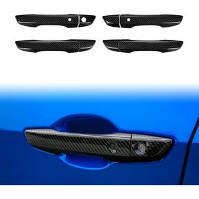 Thenice for 10th Gen Civic Accessories Door Handle Cover Exterior Decoration Compatible with Honda Civic 2021 2020 2019 2018 2017 2016 with Smart Auto Lock Holes -Black