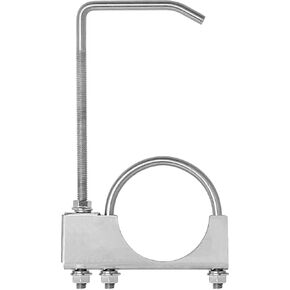 Upgrade Stainless Steel 2-1/2" Exhaust Clamp with Hanger Rear Muffler Hanger Universal Exhaust Hangers Exhaust System Hanger for 2.5" Exhaust Pipe