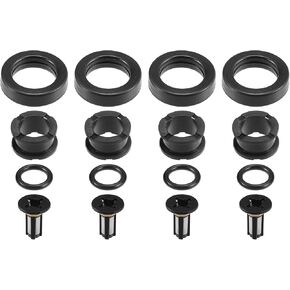 Fuel Injector Seal O Ring - Car O-Ring Rebuild Repair Kit - for Honda CRV 1999-2001 NBR Rubber Black - 4 Sets