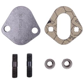 Fuel Pump Cover Plate Kit Steel Cover Plate Cover Plate Gasket Studs Nuts Compatible with 89-98 Cummins 12V 4BT 6BT Engine 3914304-A, 3939258-A, 3948083-A