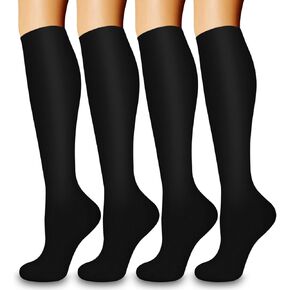 Laite Hebe 4 Pairs-Compression Socks for Women&Men Circulation-Best Support for Nurses,Running,Athletic
