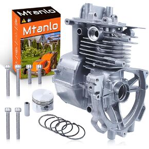 Crankcase Set Piston Bolt For Honda GX25 GX25N HHT25S 10100-Z3E-406 35mm Part, Crankcase Set, Piston, Pin, 5 x Ring, Circlip, Mount Bolt Kit