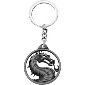 FAADBUK Kombat Vintage Charms Jewelry Kombat Lover Gift Kombat Dragon Amulet Necklace & Keychain for Family Friend