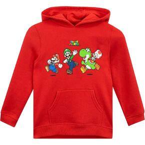 SUPER MARIO Hoodie | Luigi, Yoshi, Toad Boys Hoodie | Gaming Hoodie For Boys | Red 6