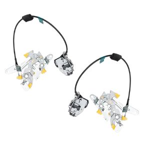 Qagea Rear Door Lock Latch & Cable - Left Driver & Right Passenger Side - Replacement for 99-07 Ford F250 F350 F450 F550 Super Duty, Locking Latches Assembly Replaces# 6C3Z-28264A00-A 6C3Z-28264A01-A
