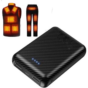 5V2A Battery Pack for Heated Vest Heated Jacket Rechargeable Battery Power Bank for Heated Pants Heated Blanket Men Women(Not Suit for 7.4v Heated Clothing) (20000mAh)