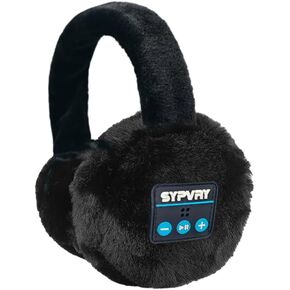 Wireless Earmuffs, Wireless Earphone, Ear Warmers, Winter Bluetooth Ear Muffs, Womens Ear Muffs, Headphones Men's Women Winter Music Muff (Black)