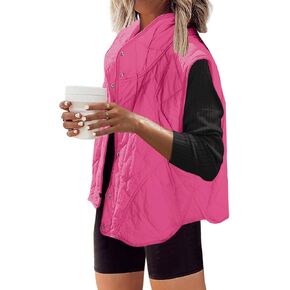 SENSERISE Womens Puffer Vest Quilted Vest Oversized Lightweight Vests Outerwear Padded Jacket Winter Fall Outfits